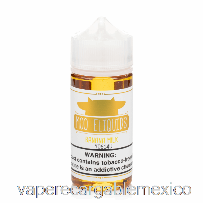 Vape Recargable Leche De Plátano - E-líquidos Moo - 100ml 3mg